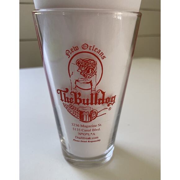 New Orleans The Bulldog Draft Draft Freak Beerma Sutra Pint Glass - Picture 4 of 5